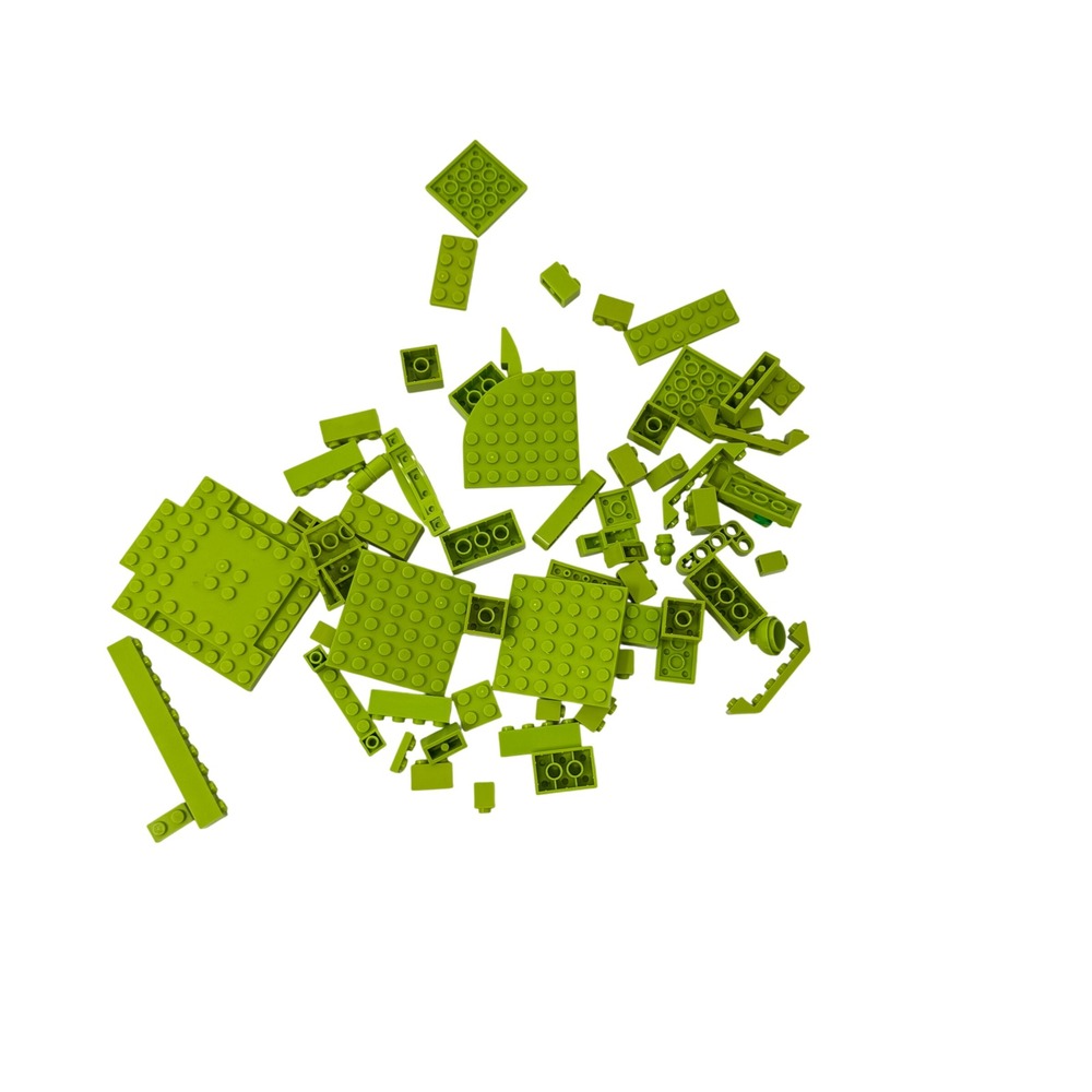 LEGO Bulk Bricks Parts Lime Green 3.4oz Mixed Lot Plates Pieces Building Toy